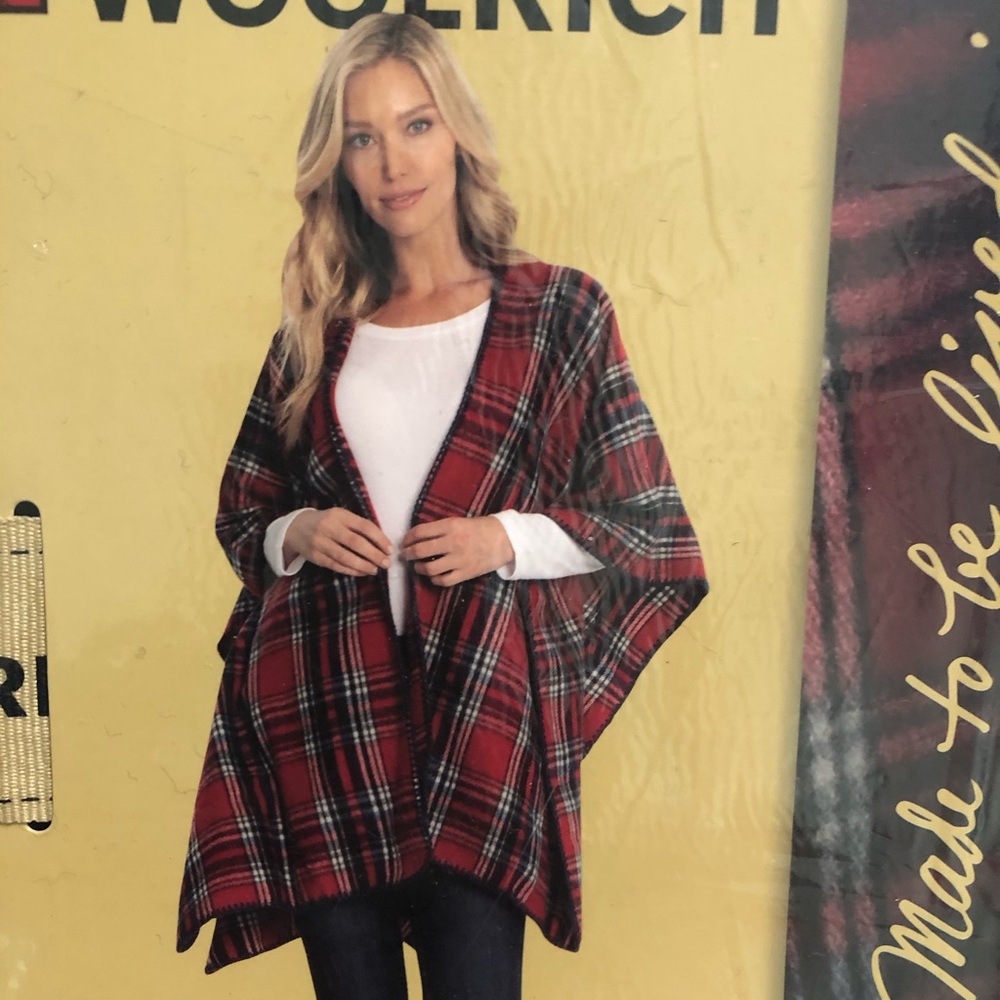 Woolrich plaid blanket wrap BNWT -one size